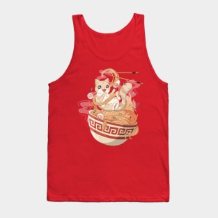 Cat Love Ramen Noodles Tank Top